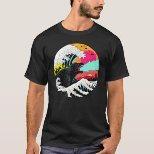 Camiseta Viejo Tokio Tsunami Monte Fuji Sunset Monster Ja