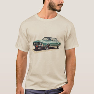 Camiseta Viejo vagón azul vintage