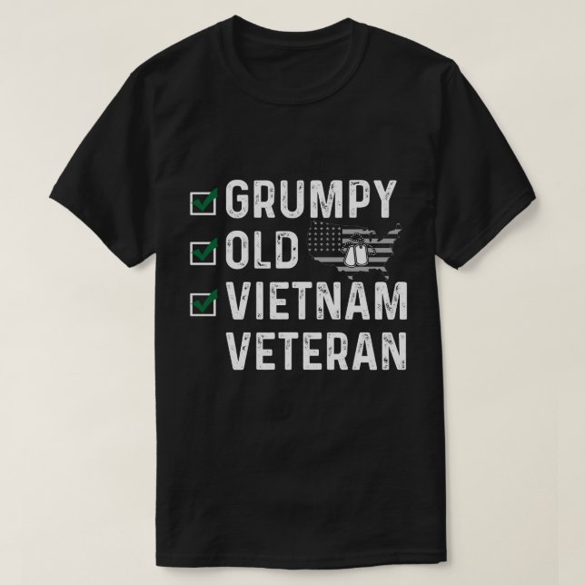 Camiseta Viejo veterano viejito y gruñón (Diseño del anverso)