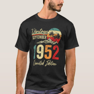 Camiseta Viejo Viejo 70 Años Septiembre 1952 70