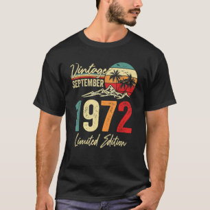 Camiseta Viejo Viejo de 50 años Septiembre 1972 50