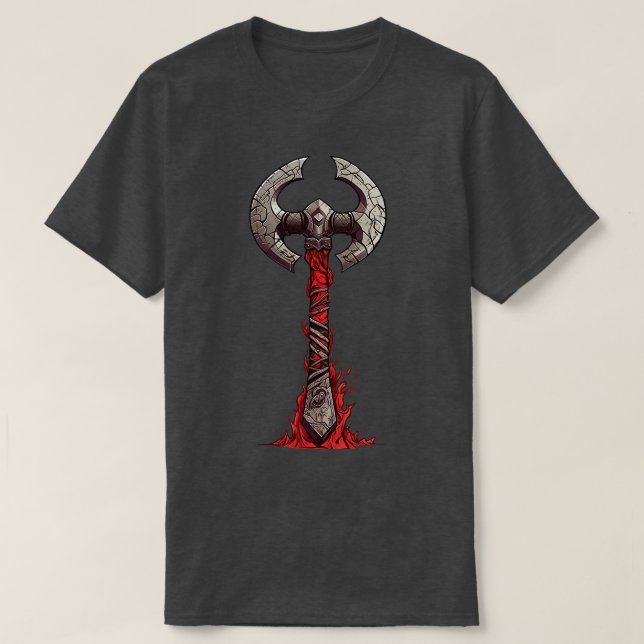 Camiseta Viejo Viking Battle Ax (Diseño del anverso)