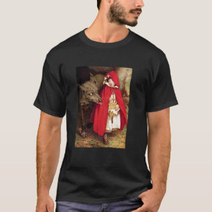 Camiseta Viejos cuentos de hadas mal lobo y pequeño paseo e