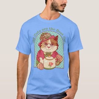 Camiseta Viejos gatos Arehe Mejores gatos amigos