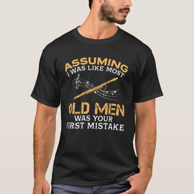 Camiseta Viejos hombres divertidos que ama el Bassoon (Anverso)