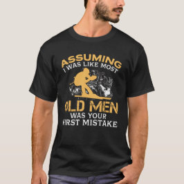 Camiseta Viejos hombres divertidos que ama el esquiar