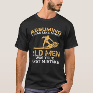 Camiseta Viejos hombres divertidos que ama el practicar