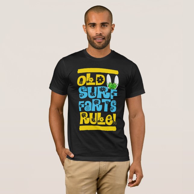 Camiseta Viejos idiotas del surf (hombre) (Anverso completo)