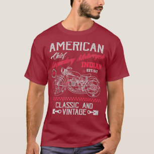 Camiseta Viejos motociclistas indios de Estados Unidos