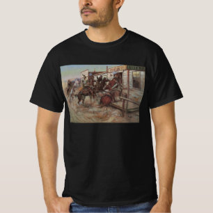 Camiseta Viejos Vaqueros, Entrando Sin Llamar por CM Russel