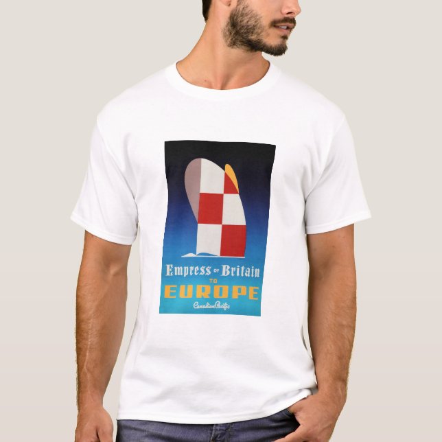 Camiseta Viejos viajes de barcos a vapor de la Emperatriz d (Anverso)