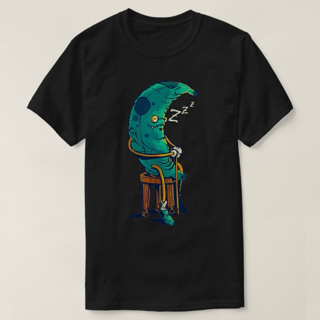 Camiseta Viejos y divertidos bananos verdes durmiendo a las (Diseño del anverso)