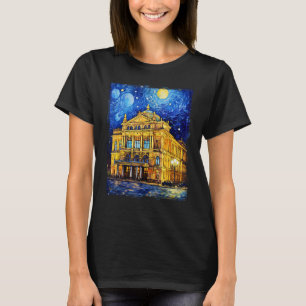 Camiseta Viena Austria Ópera estatal de Viena Van Gogh