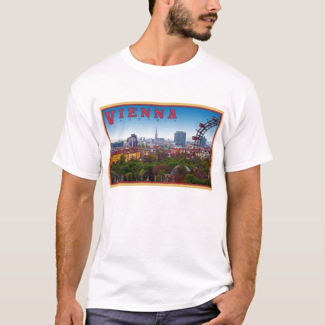 Camiseta Viena - paisaje urbano (Anverso)