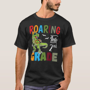 Camiseta Viendo a Dinosaurio de 2º Grado de vuelta a la esc