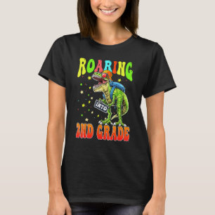 Camiseta Viendo a Dinosaurio Rex de 2º Grado de vuelta a la