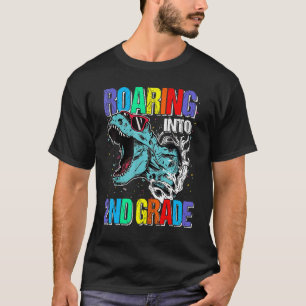 Camiseta Viendo a Dinosaurios de 2º Grado de vuelta a la es