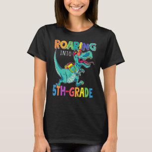 Camiseta Viendo a Dinosaurios de 5º Grado de vuelta a la es
