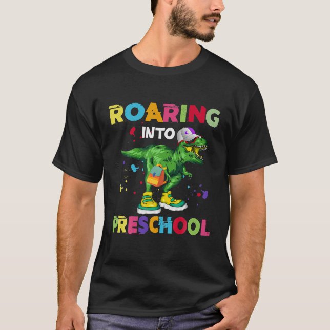 Camiseta Viendo a los dinosaurios de la escuela preescolar  (Anverso)