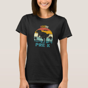 Camiseta Viendo a los dinosaurios pre-K de vuelta al colegi