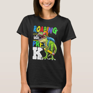 Camiseta Viendo a los dinosaurios pre-K Rex de vuelta a la