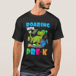 Camiseta Viendo A Niños De Dinosaurios Preescolares De Vuel