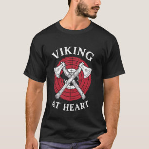 Camiseta Viendo hacha arrojar luz sobre cultura de vikingos