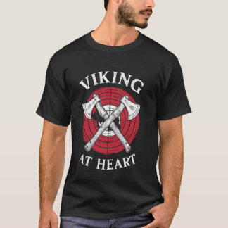 Camiseta Viendo hacha arrojar luz sobre cultura de vikingos