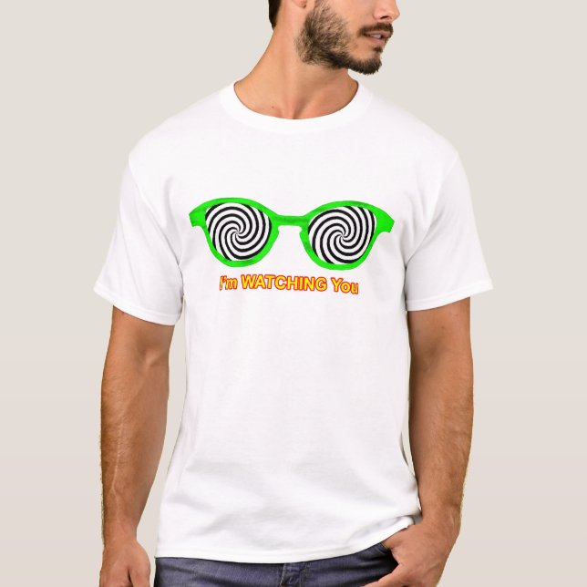 Camiseta Viendo Hypnotize Gafas de Sol Rim Verde El MUSEO (Anverso)