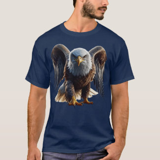 Camiseta Viendo intensamente águila americana