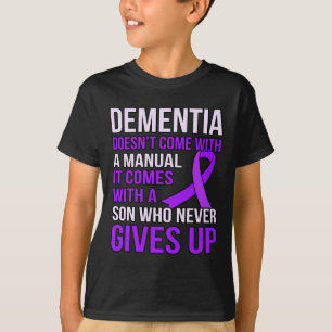 Camiseta Viene con el gráfico de conciencia de un hijo Alzh