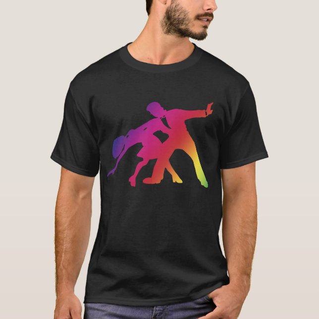 Camiseta ¡Viene el baile! Arco iris 1 (Anverso)