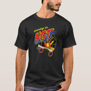 Camiseta Viene En Patinaje Caliente Derby Skate Con Flames 