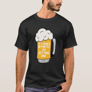 Camiseta Viene en pinturas que estoy recibiendo una cerveza