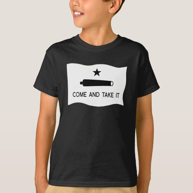 Camiseta Viene tomarle el ~ Tejas de la bandera (Anverso)