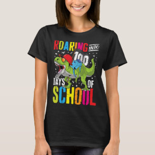 Camiseta Viento A 100 Días De Diversión Escolar En Dinosaur