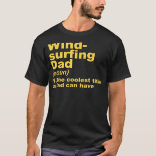 Camiseta Viento de definición de papá de windsurf hawaiano 