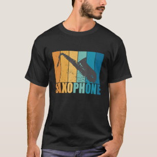Camiseta Viento de instrumento musical del músico saxofón V