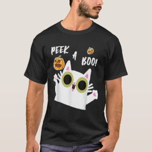 Camiseta Viento divertido de niños de Halloween con gatos d