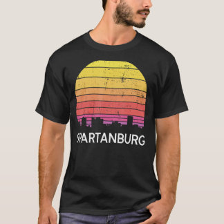 Camiseta Viento Retro South Carolina City Spartanburg Skyli
