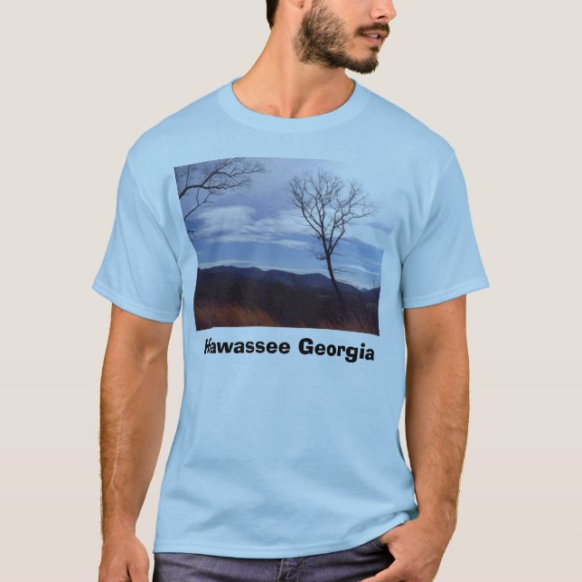 Camiseta Viento y montaña, Hiawassee Georgia (Anverso)