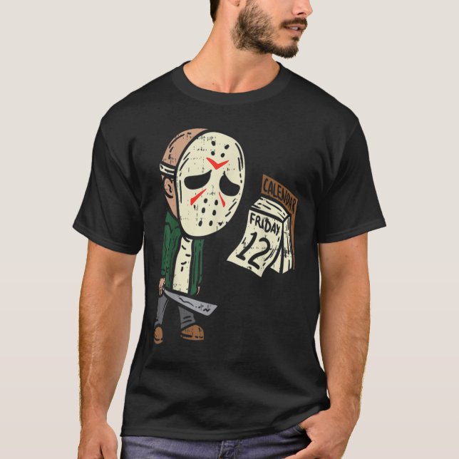 Camiseta Viernes 13.ª divertida película de terror de Hallo (Anverso)