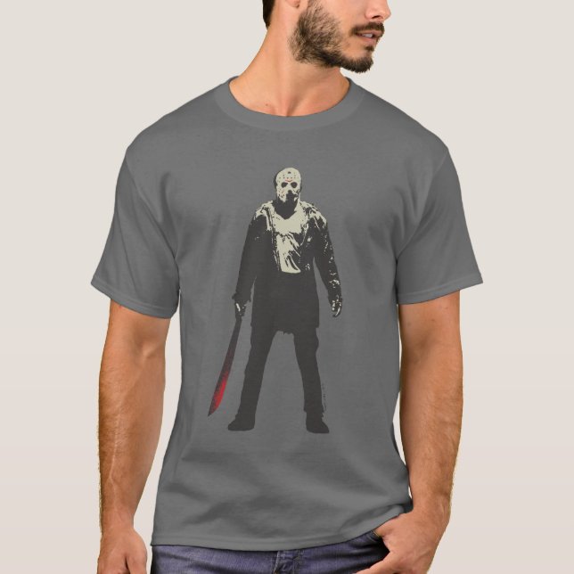Camiseta Viernes 13 | Arte de caracteres Jason Voorhees (Anverso)