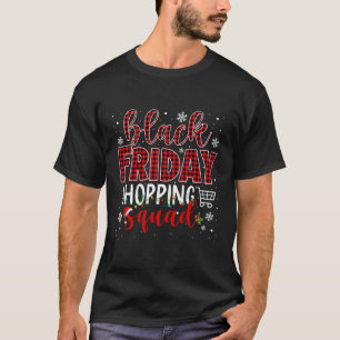 Camiseta Viernes Escuadrón de compras Santa Plaid Familia N