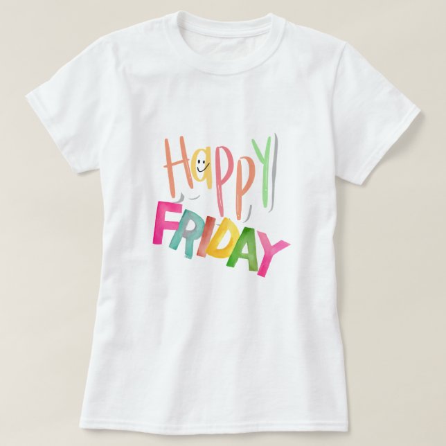 Camiseta Viernes felices (Diseño del anverso)