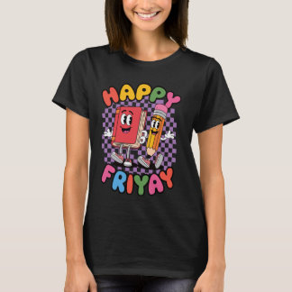 Camiseta Viernes Feliz Vier Yay Profesor Escuela Meme