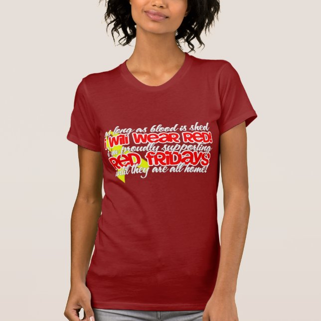 Camiseta ¡Viernes rojo! (Anverso)