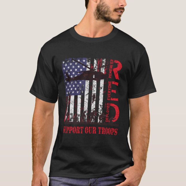 Camiseta Viernes Rojo Apoya A Nuestras Tropas Ejército De E (Anverso)
