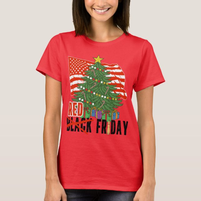Camiseta Viernes Rojo Despliegue Militar Navidades de Video (Anverso)
