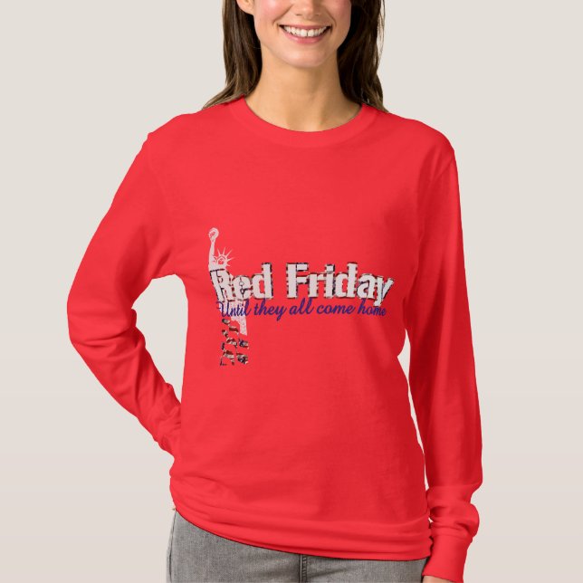 Camiseta Viernes rojo hasta ellos todo vuelven a casa (Anverso)